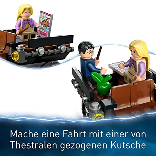 LEGO 76400 Harry Potter Hogwarts Kutsche mit Thestralen, Spielzeug-Set mit Minifiguren, wie Luna Lovegood und Pferde… – Bild 5