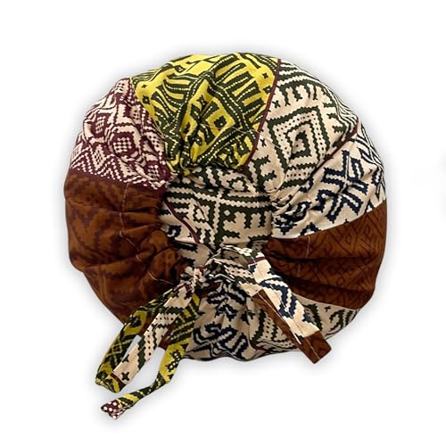 Image of Swayam Set of 2 Pure Cotton Bolster Cover | 30x30 Inch | Soft Breathable Masnad Cover 200TC | Durable & Washable | Motif Print Bolster Cover for Diwan, Bed & Sofa - Brown & Yellow
