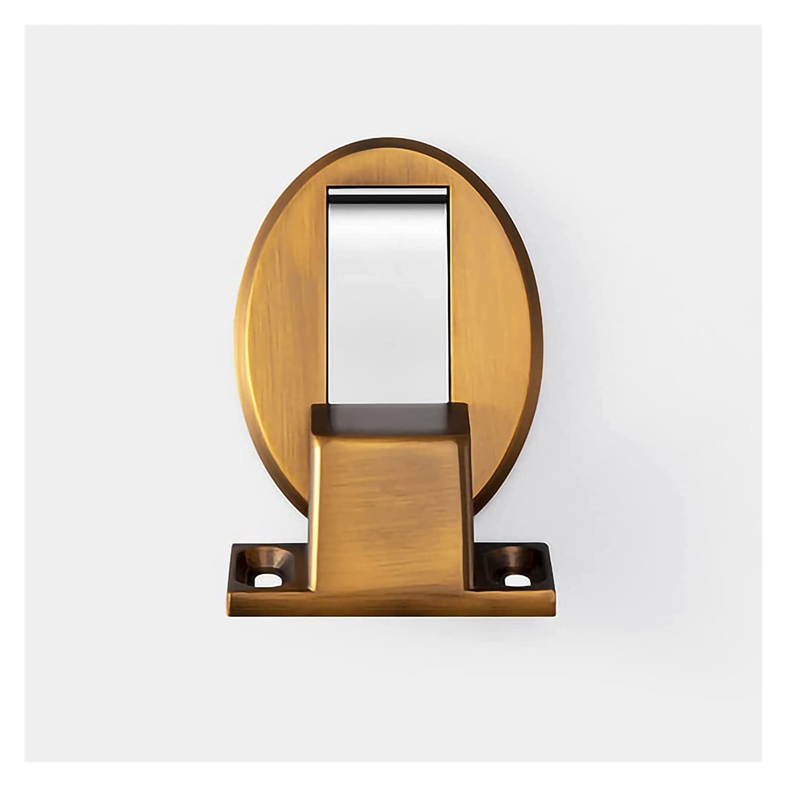 Door Stopper, Magnetic Stainless Steel Door Catch Keep Your Open Home Anti-Collision Invisible Safety Stop(Yellow Bronze)