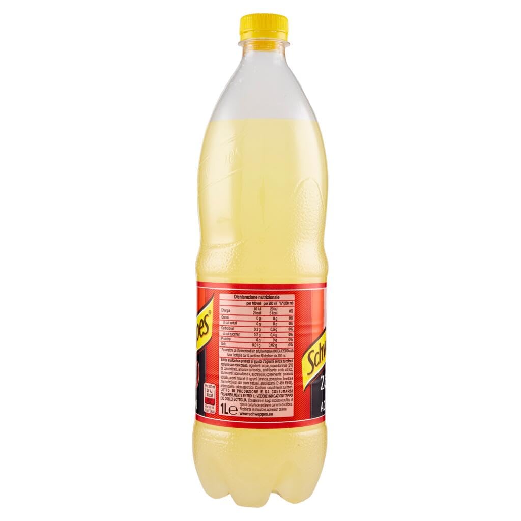 Italian Gourmet Zero Limonaden Mix 36 x 1L – kalorienarme Erfrischungsgetränke ohne Zucker, Kohlensäure, Agrumi/Limone/Tonic Water + Italian Gourmet Polpa