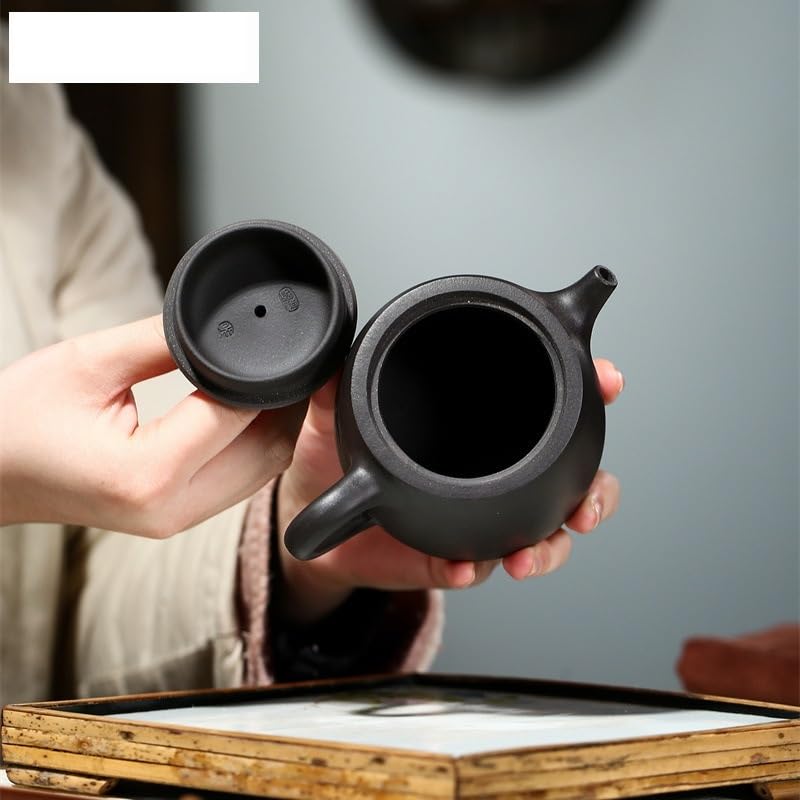 Czajnik do herbaty 250 ml Fioletowy gliniany czajnik, ręcznie robiony czajnik Zisha Teaset, wielofunkcyjny ceramiczny czajnik do kuchenki