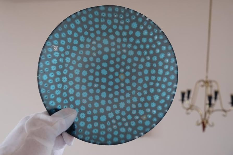 Amazon.co.jp: ベネチアンガラス ミルフィオリ ガラス 皿 プレート