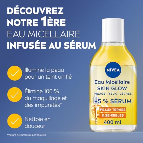 Eau Micellaire Skin Glow Nivea Le Flacon De 400ml - vue 3