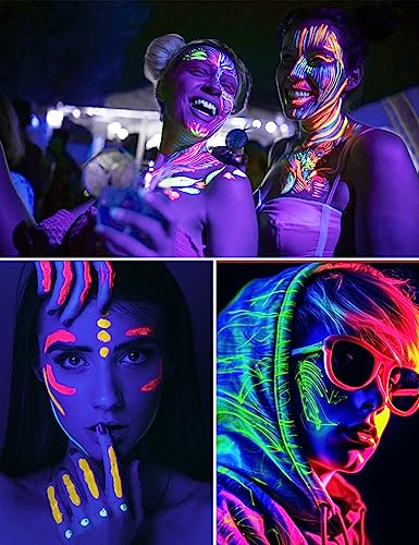 Image of L LOHAS LED UV Black Light Bulbs, Halloween 12W A19 UV Blacklight