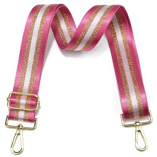 Image of LVYOUME Purse Strap Silver Hardware Wide Bag Straps Replacement Crossbody Adjustable Shoulder Strap for Purses