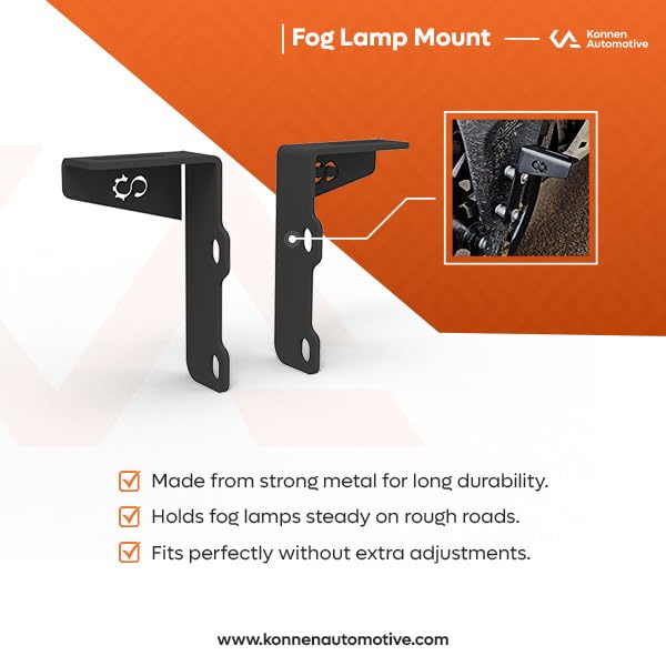 Image of Fog Lamp Mount Compatible with Bajaj Pulsar N250 (Black, Pack of 1)