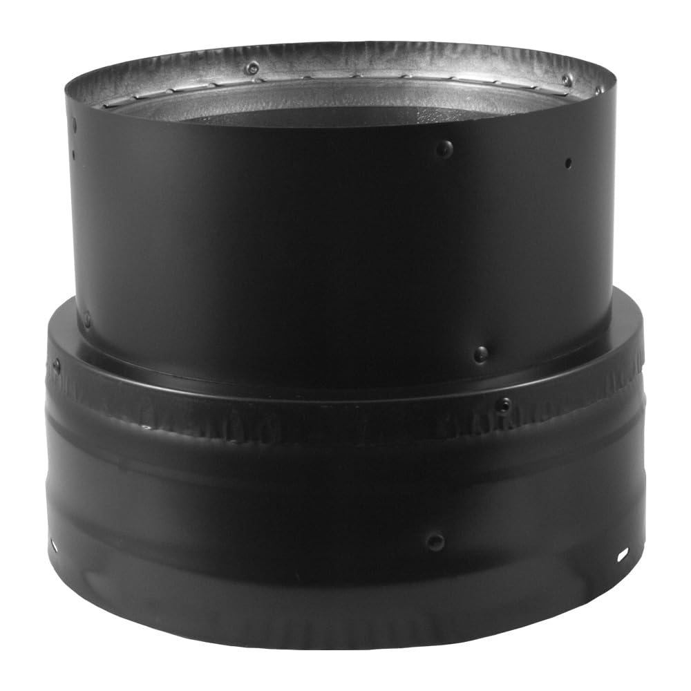 DuraVent Tubo per stufa DVL a doppia parete, diametro da 17,8 cm a 15,2 cm, riduttore per camino