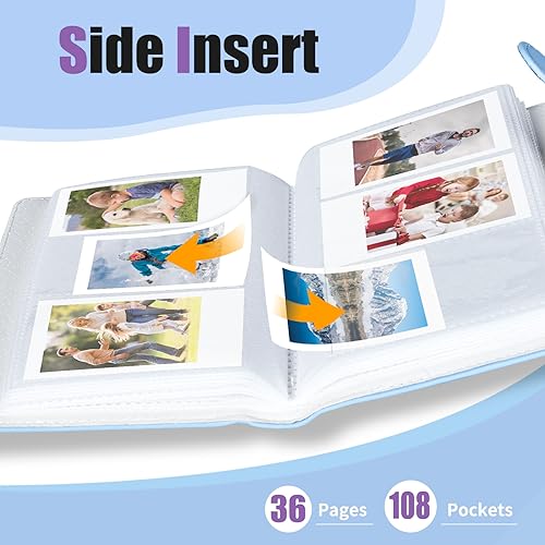 Riosin 108 Pockets Mini Album Compatible with Fujifilm Instax Mini film, Suitable for Instax Mini 12/11/7+/9/Evo/40/99/Liplay - Image 4