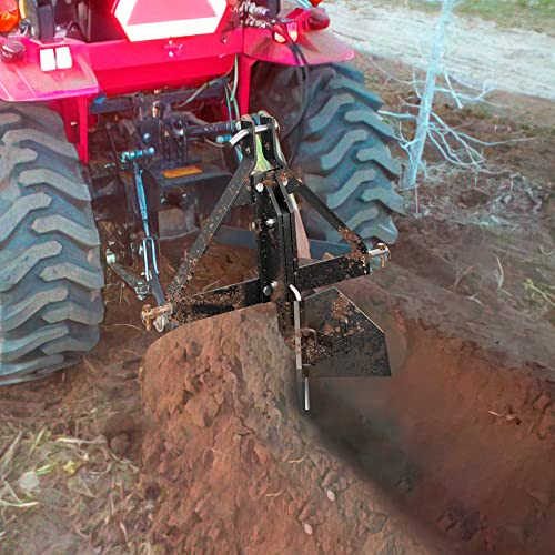 YITAMOTOR Middle Buster Plow for Category 1 3 Point Quick Hitch Tractors Heavy Duty Steel Furrowing Plow