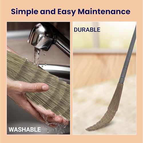 Chakaachak No Dust Broom for Floor Cleaning | Washable Fiber Jhadu for Home | Long Handle XL for Tile, Marble, Wooden Floors | Durable No Dust | Easy-to-Clean Floor Sweeping Tool - Image 3 thumbnail