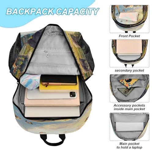 Kids Backpack Herd Of Elephants Boys Girls School Backpack with Lunch Bag Bookbag Set for Elementary Middle School Teens4