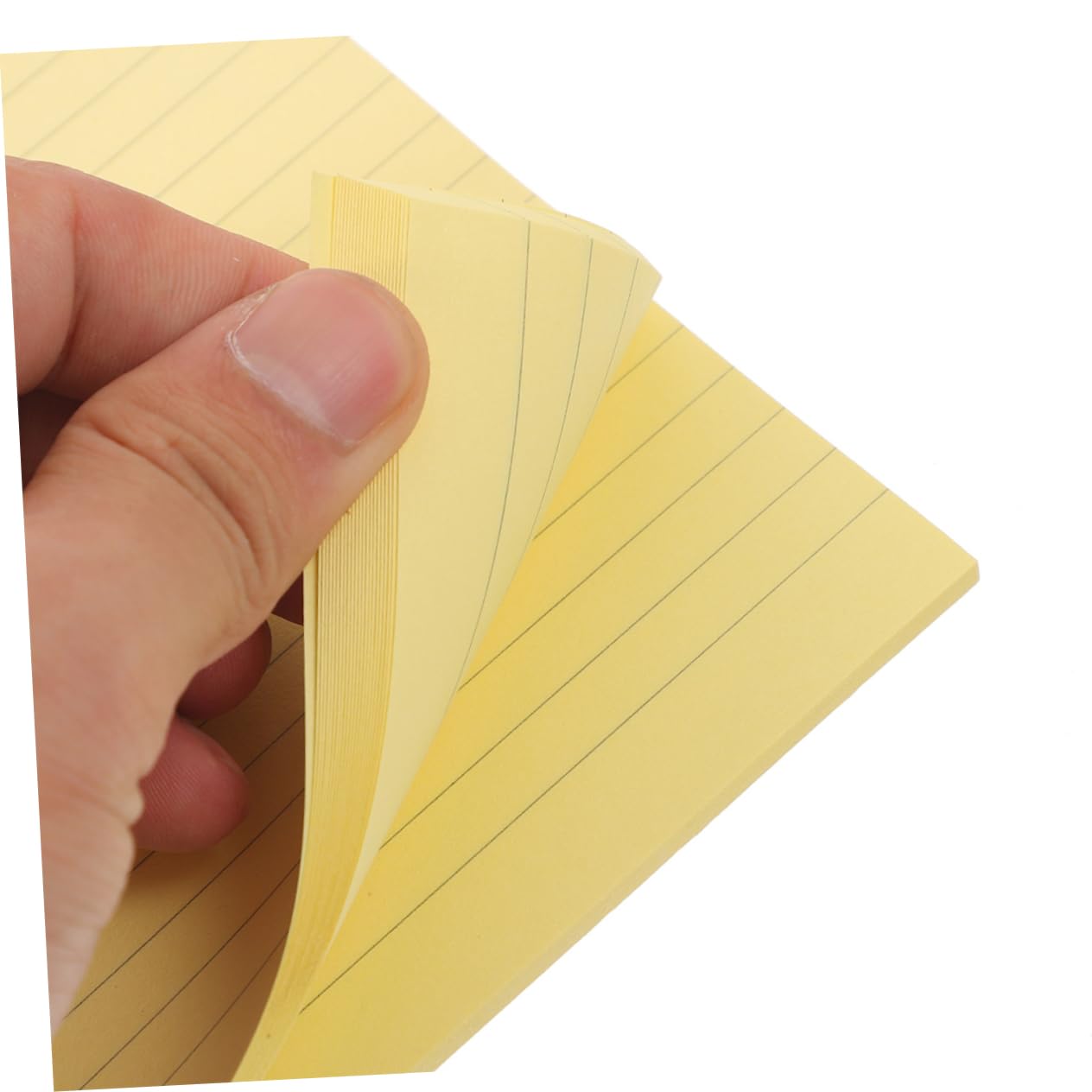 DOITOOL Lot de 12 Blocs-notes Lignés, Papier Jaune, 50 Feuilles par Bloc, Pages Détachables, Format Portable pour Bureau et École