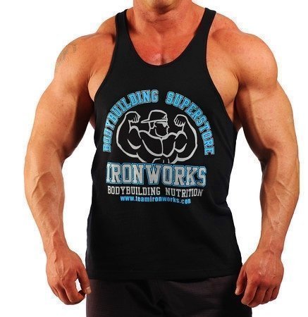 Canottiera Uomo Team ironworks classico nero nove