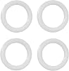 10pcs Curtain Clips Rings 2 Plastic O Rings DIY Crochet Ring Circle Hook Craft Tool Accessory for Handbag Car Seat Manual Handbag Material Plastic Ring Hook Curtain Rings