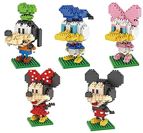 RSVT Disney Bausteine - 4 Charakter Minifigure Backsteinset - Kinderspielzeug DIY Montage, Best Birthday-Geschenke