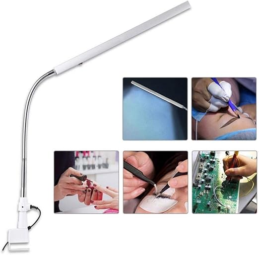 lampara led de escritorio para el cuidado de los ojos para tatuaje estudio lectura maquillaje unas ultrafina 360 grados de rotacion de metal