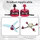 RC Bürstenloser Motor, 4PCS DX2205 2300KV Bürstenloser Motor 2-4S Racing Edition rot für QAV210 X220 QAV250 FPV Racing Drone (2CW 2CCW)