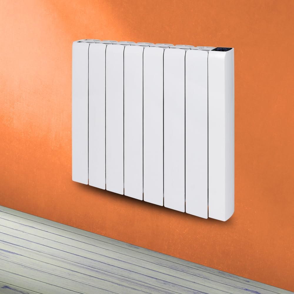 Radiator mounted on a wall