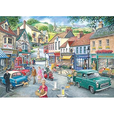 The House of Puzzles - 1000 Piece Jigsaw Puzzle - Find the Differences No.23 - 'At the Shops' Cover