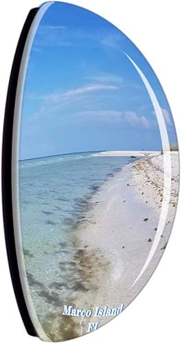 Miniatura 2 de Imanes de cristal para refrigerador Marco Island Keewaydin Island Florida USA Travel Souvenir divertido adhesivo para regalo, decoración del hogar,