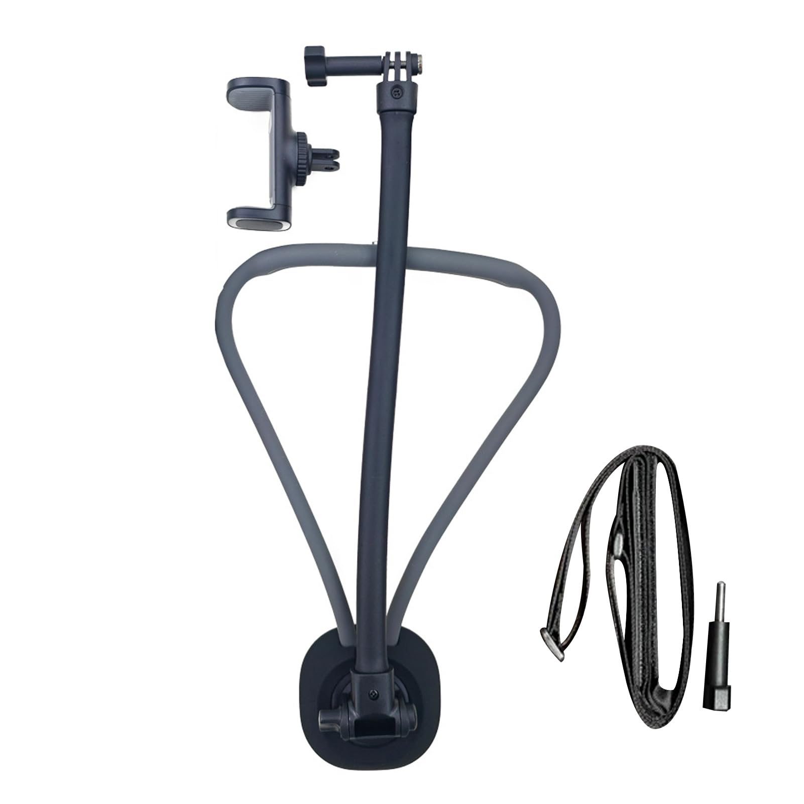 Soporte para Teléfono Celular, Soporte Flexible para Teléfono con Cuello de Cisne, para Móvil para Cama, para Inteligente de 2,48 a 3,58 Pulgadas, Ideal para Vlog POV, Selfie y para Cuello