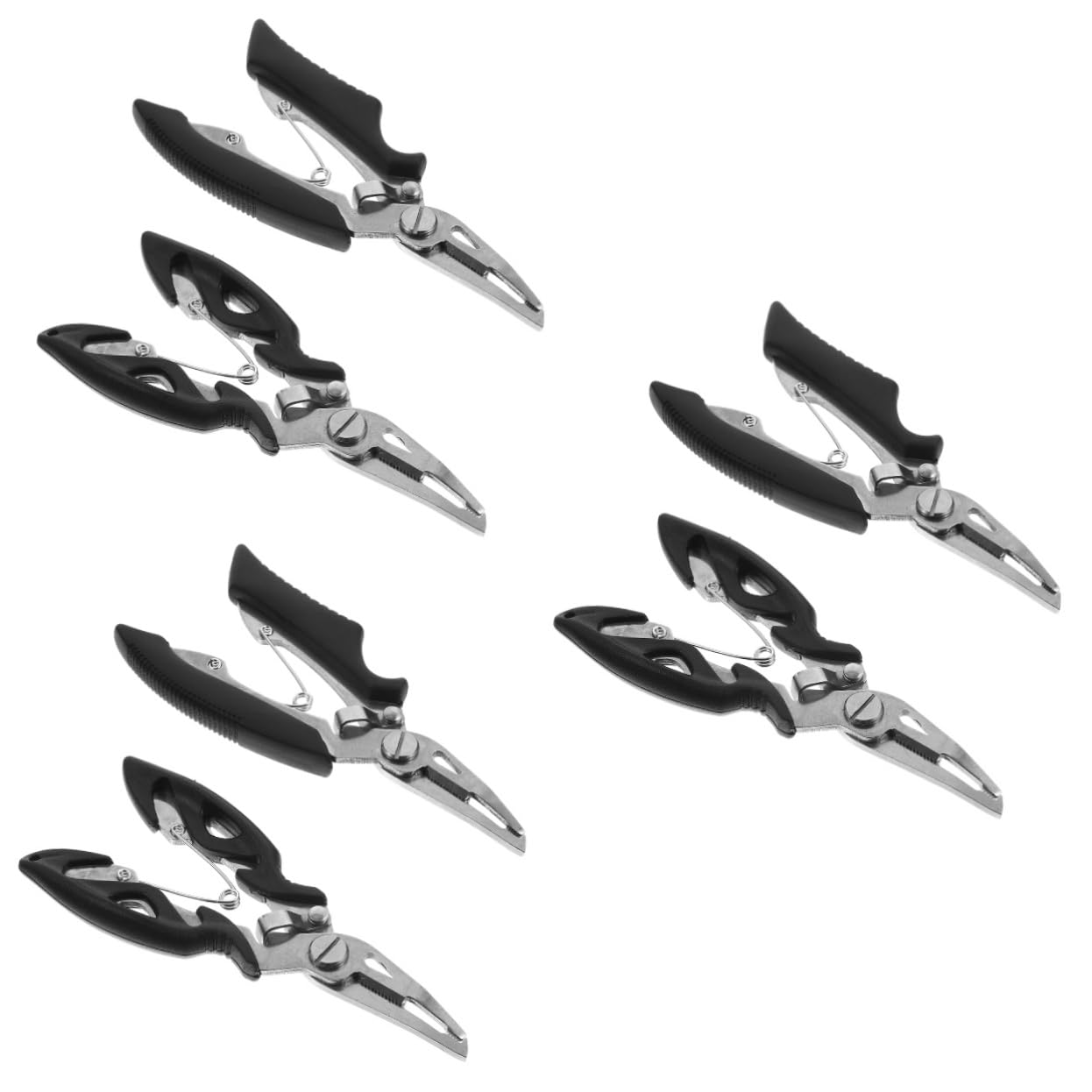 Ciseaux de pêche inox Housoutil 6 pièces matériel coupe fil tresse nylon