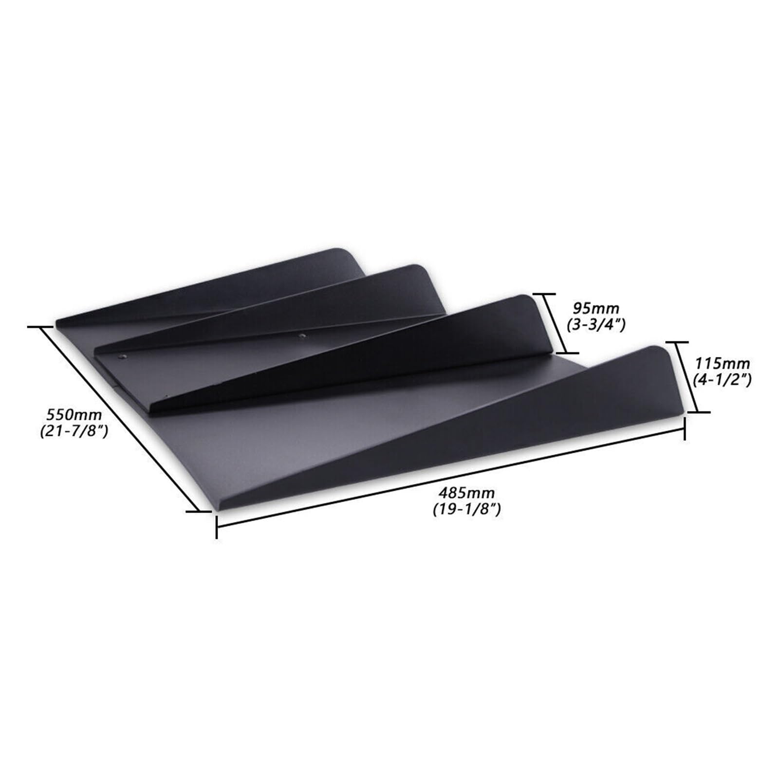 Universal 4-Fin Rear Bumper Diffuser For Subaru WRX STI, Honda, BMW, And More