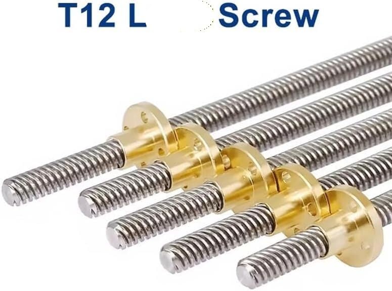 Tornillo de acero inoxidable T12 de 12 mm con tuerca de latón, paso helicoidal de 14 mm, 1 pieza(900mm)