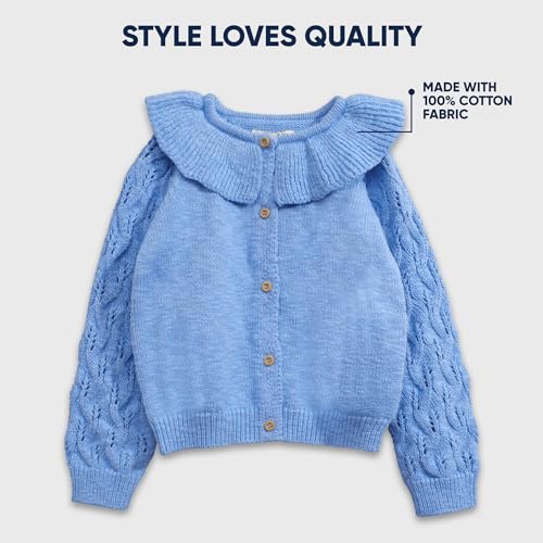 Image of Cozy Sweater and Hoodie for Little Girls, Boys and Toddlers - Premium Warm Knit Pullover, Perfect for Boys and Girls, Comfortable Casual Wear, Ideal for Layering - Girl, Lavender, 36 M