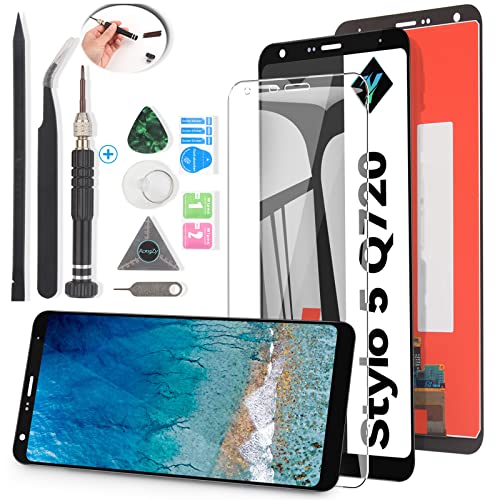 YWLRONG for LG Stylo 5 Screen Replacement Digitizer Touch Screen for LG Stylus 5 Q720 LM-Q720CS Q720MS Q720TSW Q720QM5 Q720QM6 Q720VSP LCD Display Assembly Part with Kit(Black)