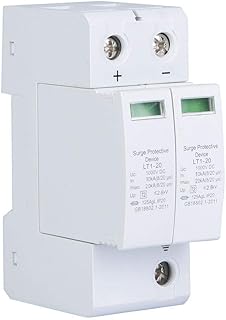 Surge Protection Device, 2P DC Photovoltaic Lighting Protector Low-Voltage Arrester Whole House Surge Protector for Home and Commercial Lighting Protection (2P40KA)
