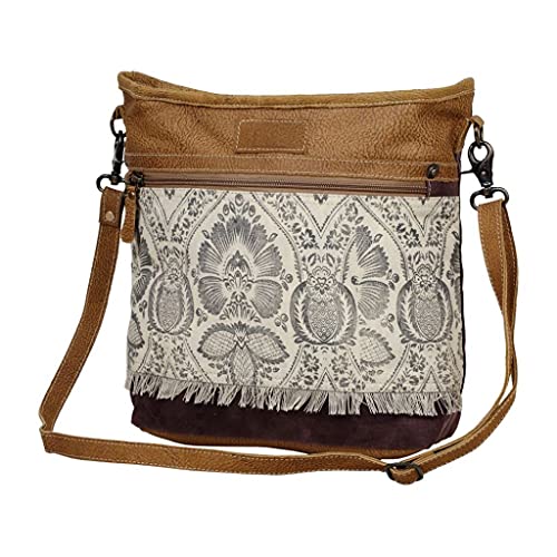 Myra Bag female Brandish Shoulder Bag Upcycled Canvas & Leather S-26562