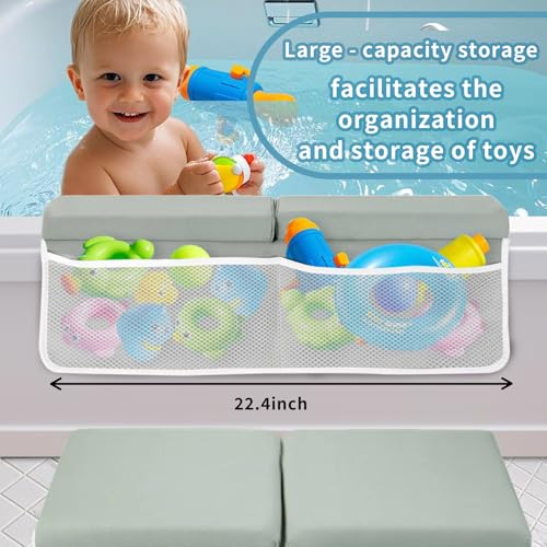 Image of KOMIDK Bath Kneeler and Elbow Rest pad Set for Baby and Toddler Bathing Baby Bath Kneeler and Elbow Rest pad Set Quick Drying, Foldable Non-Slip
