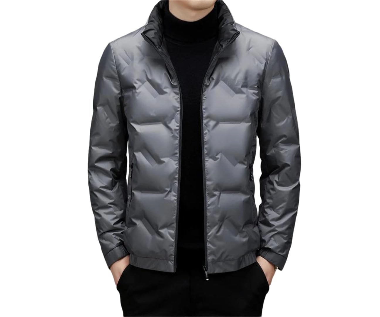 Mens Winter Bright Duck Business Casual Warm Puffer Lightweight Down Jacket Coat