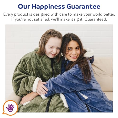 Fun and Function Sens-ational Hip Hugging Tee - Long Sleeve Compression Shirt for Boys & Girls - Sensory Compression Shirt for Kids & Teens - Navy - X-Small - Image 7