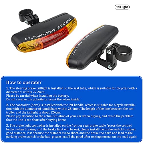 Xingyheng Multifunctional 7 Led Bicycle Turning Light Bike Tail Lamp Red Color Light Brake Lamp For Safe Cycling Hiking Outdoor #TOP1