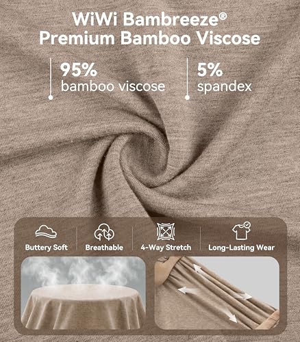 Image of WiWi Bamboo Viscose womens capri pants Wide Leg Pajama Super Soft Lounge knit Sleep shorts Cooling Pj Bottoms S-XXL
