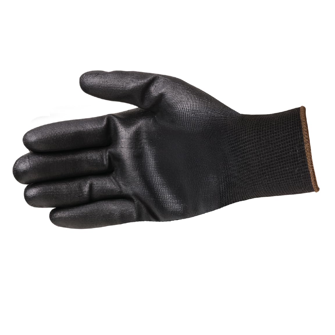 Liberty P-Grip - Guantes de poliuretano ultrafinos con revestimiento de palma, nailon y poliéster calibre 13, 12 unidades, S, Negro, 12