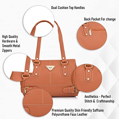 Image of Fostelo Women's Nightingale Satchel Tote Handbag for Women | Ladies Purse | Stylish Shoulder Bag | Gift For Women