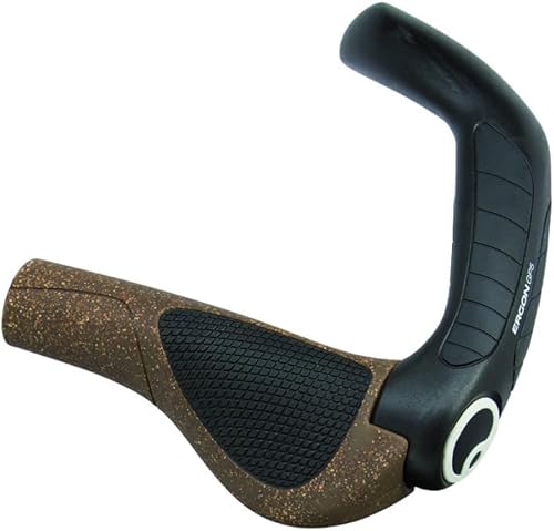 Ergon Pinzas BioKork GP5-S Pequeñas, Negro/Bronceado