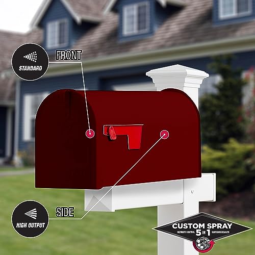 Image of Rust-Oleum Stops Rust Custom 5-in-1 Spray Paint, Satin Brick Red | Rust Preventive Enamel, Multi Surface (Metal, Wood and More), Adjustable Dial for Better Control, Fast Dry, Comfort Tip