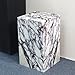 Luxury Marble Side Table,Square End Table for Modern Sofa and Bed, Living Room, Sofa, Bedroom（Calacatta Viola）