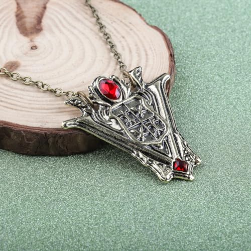 BEKECH Movie Inspired Gifts Eclipse Necklace New Moon Volturi Crest Pendant Jewelry Necklace for Man Women Movie Fans4