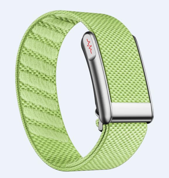 Image of Loop Smart Fitness Band with Heart Rate, SpO2, Body Temperature, HRV Analysis, 30+ Sports Modes, Sleep and Stress Monitor, 7 Days Battery, Subscription Free (Light Green)