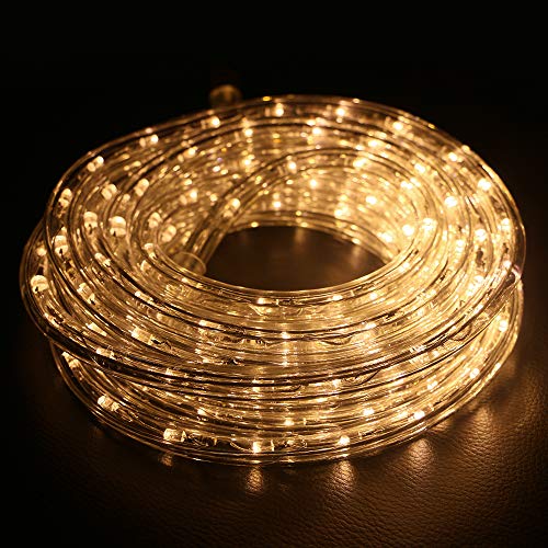 Ainfox LED Rope Light, 20Ft 216 LEDs LED Strip Lights Indoor Outdoor Waterproof