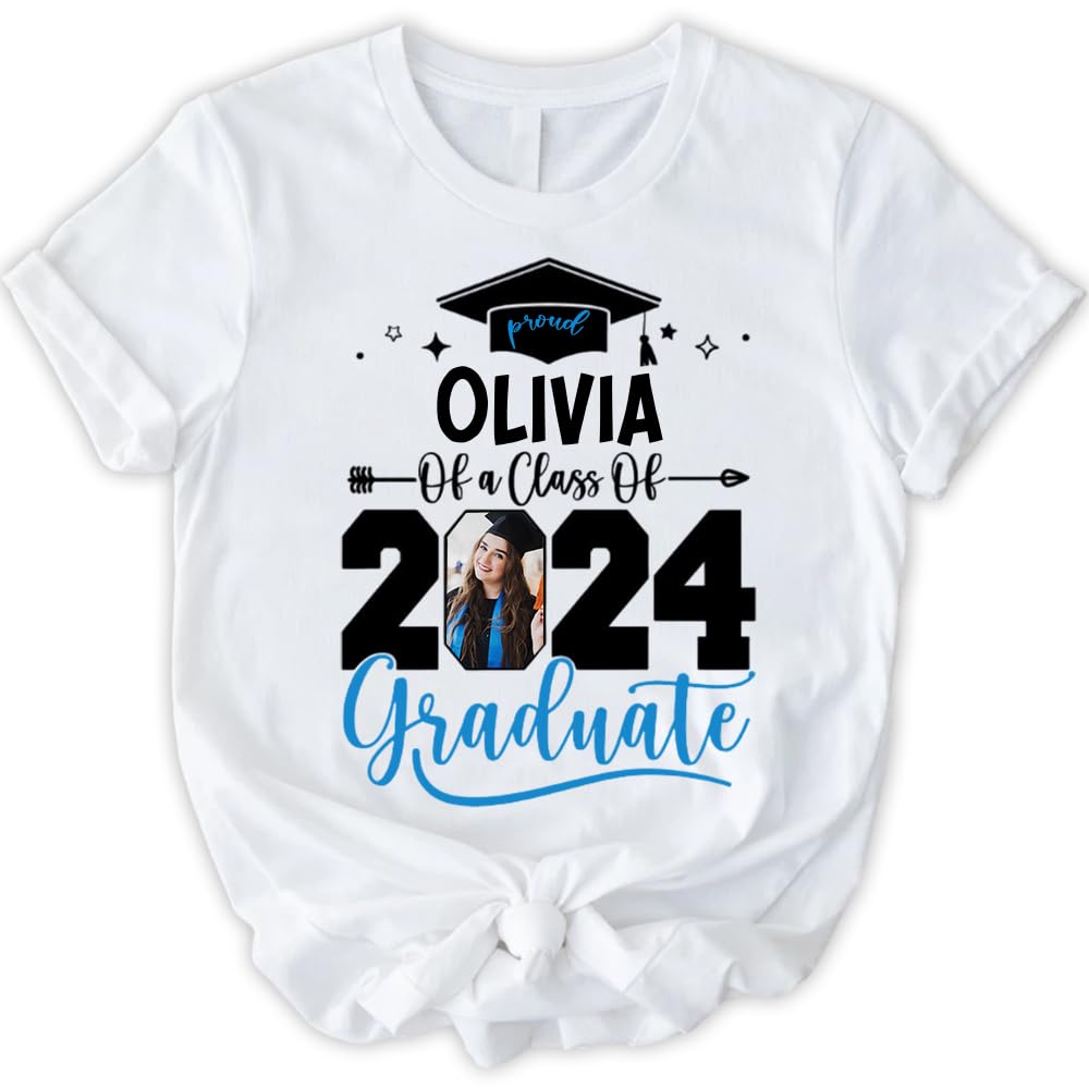 Personalized Photo and Name Graduation Shirts, Graduation Shirts for Family,  Custom Photo Graduation Shirts, Class of 2024 Family Graduation Shirts,  Graduation 2024, Gift for Graduation - 01 | Amazon.com