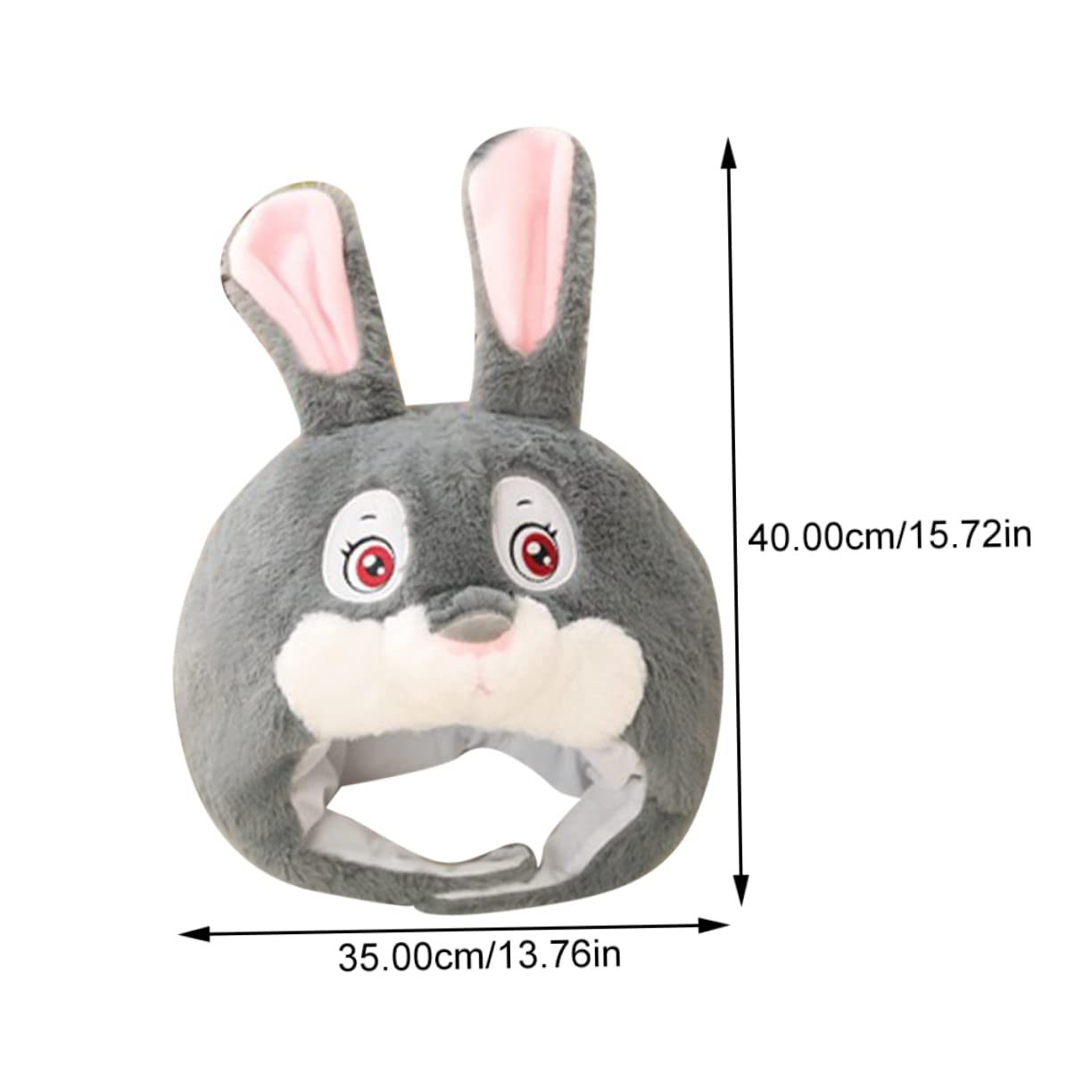 Toyvian 2piezas Sombrero De Conejo De Peluche Con Orejas Ajustables Gorro Divertido Para Pascua Accesorio y Fotografía Infantil Adultos