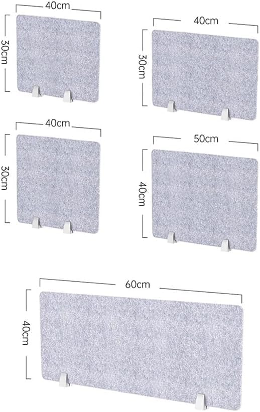 Panneau acoustique de bureau autoportant écran isolant compact 40 x 60 cm - 7