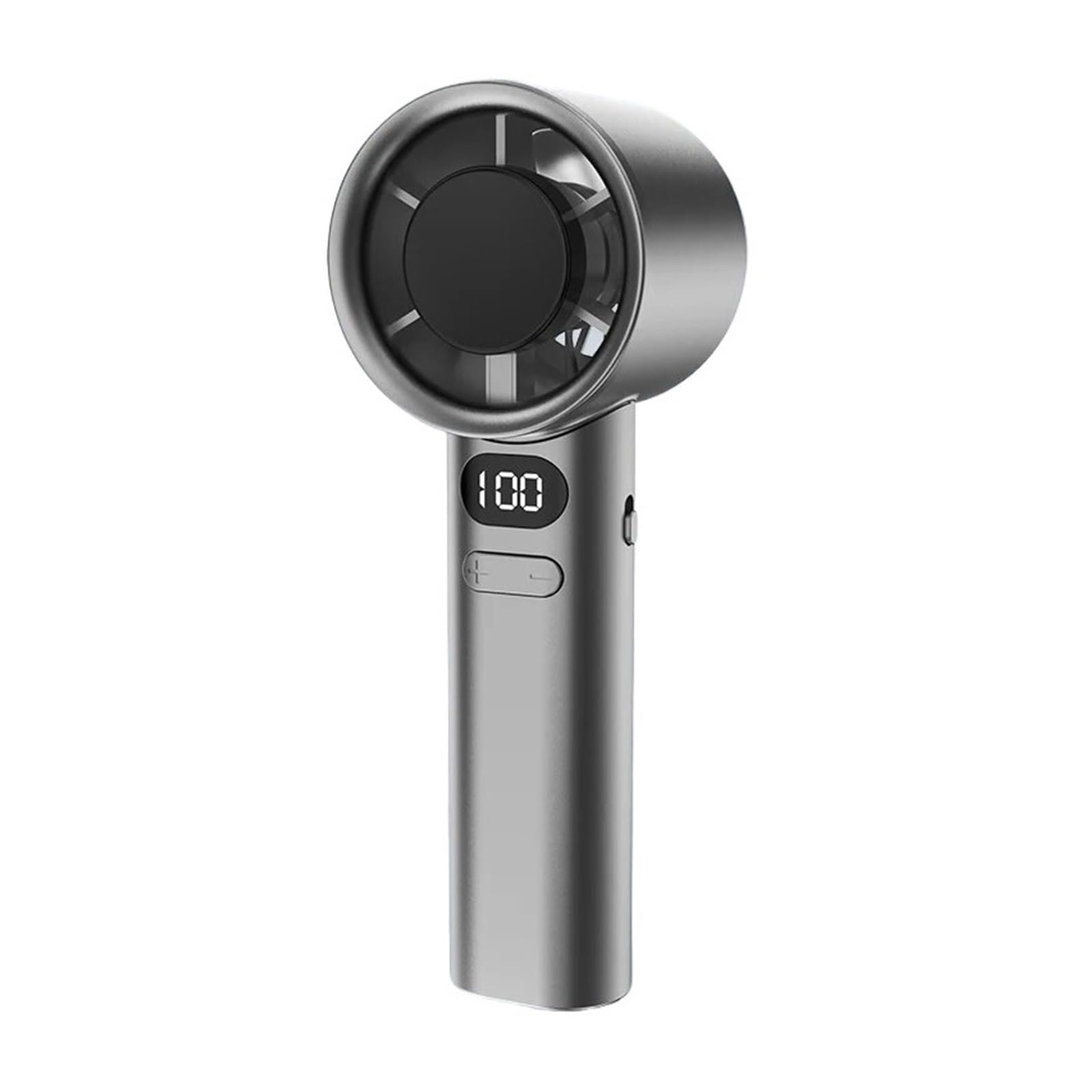 Ventilateur à main portable sans lame gris rechargeable USB