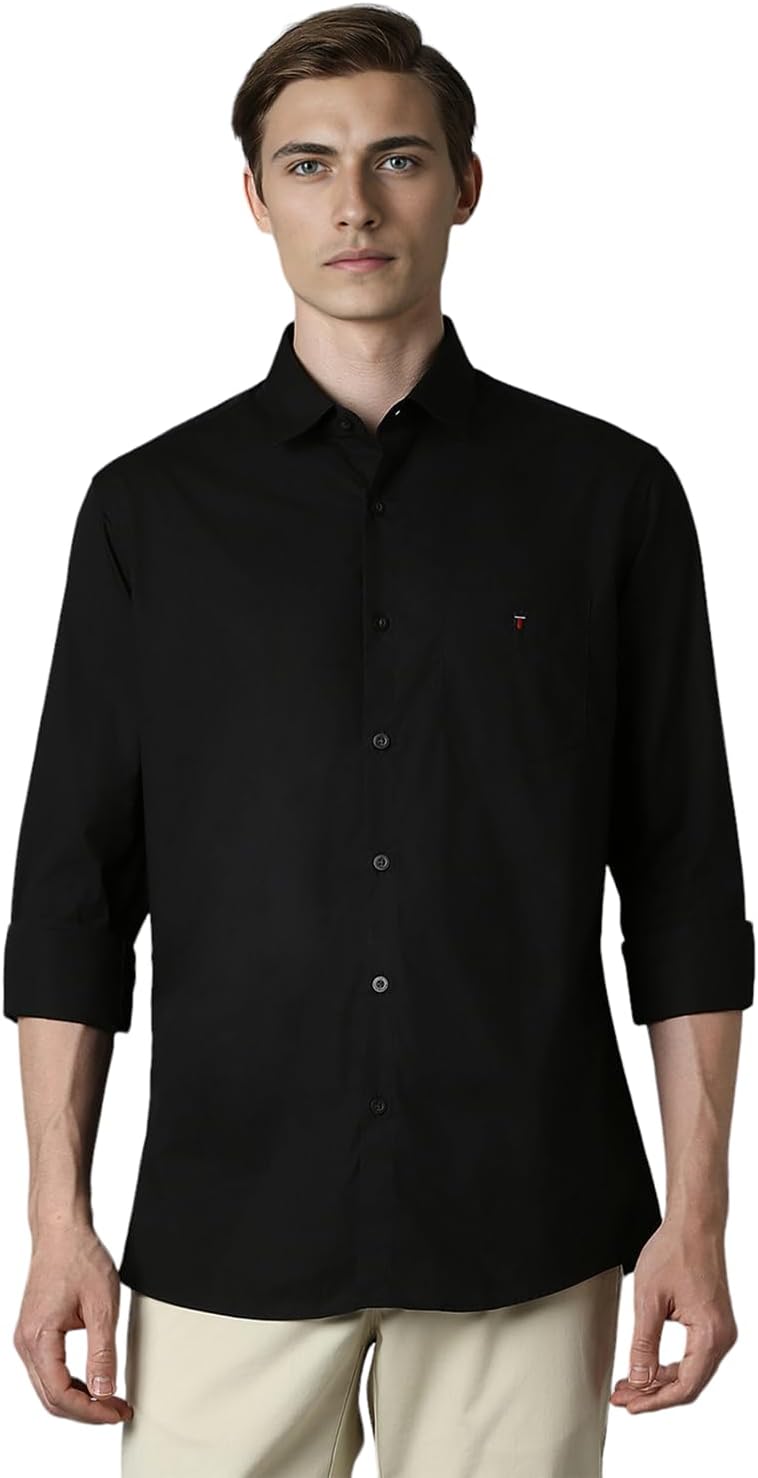 Louis PhilippeMen's Cotton Slim Fit Shirt